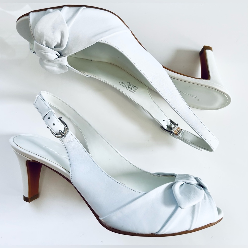 Etienne Aigner White Slingback heel.